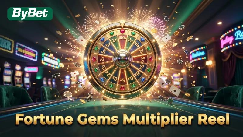 Know the BYBET Fortune Gems multiplier reel's purpose for bigger wins.