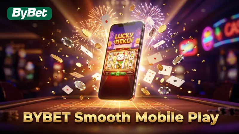 BYBET's smooth mobile platform ensures you never miss a Lucky Neko multiplier.