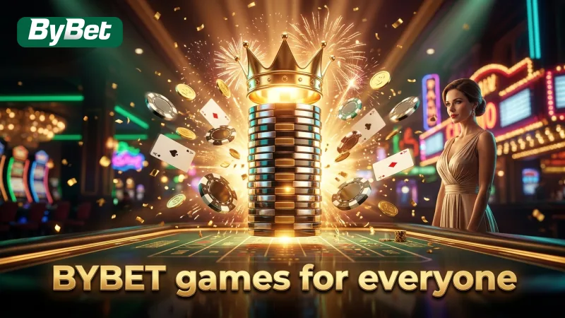 BYBET offers a diverse portfolio of casino games and sports betting.