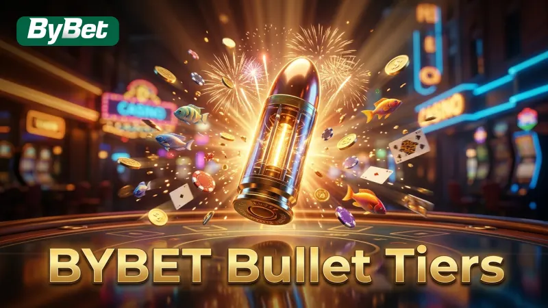 BYBET presents Mega Fishing with clear bullet tiers and payout structures for players.